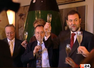 Rajoy brinda amb cava catal�