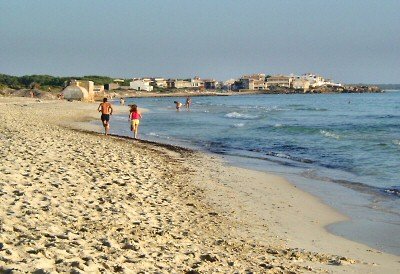 Corrent amb na Mireia a sa R�pita.